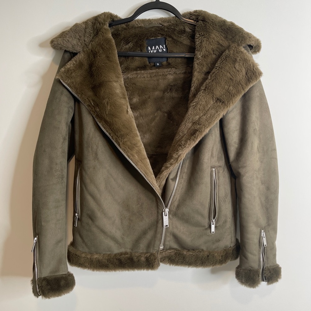 Men’s sherpa bomber jacket